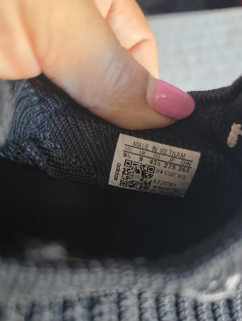 adidas Black Knit Slip-On Sneakers